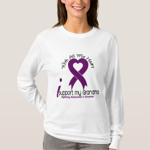 Alzheimersの病気私は私の祖母を支えます Tシャツ