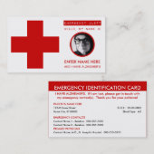 alzheimersの緊急の接触カード コーリングカード (正面/裏面)