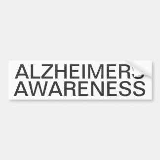 Alzheimersの認識度 バンパーステッカー