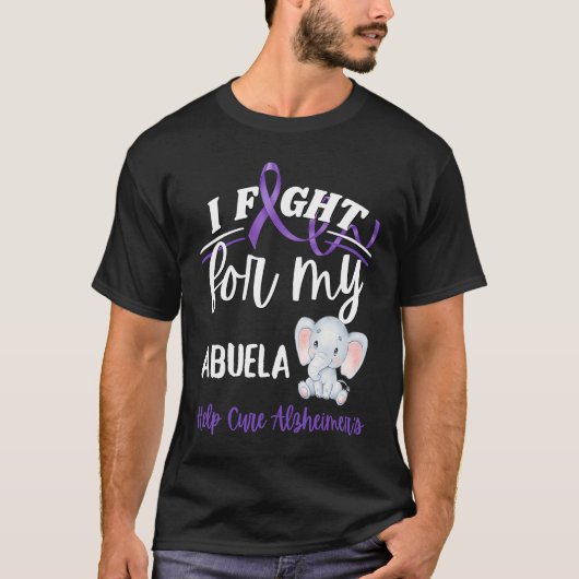 Alzheimer's Awareness I Fight Abuela Alzheimer's E Tシャツ (正面)