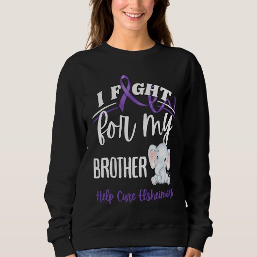 Alzheimer's Awareness I Fight Brother Alzheimer's  スウェットシャツ (正面)