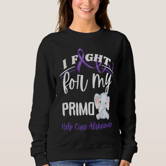 Alzheimer's Awareness I Fight For Primo Alzheimer' スウェットシャツ (正面)