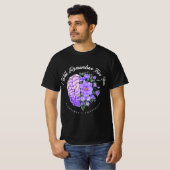 Alzheimer's Awareness I Will Remember For You Brai Tシャツ (正面フル)