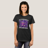 Alzheimers Awareness Month Alzheimer Gnomes Purple Tシャツ (正面フル)