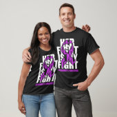 Alzheimer's Caregiver Awareness Purple Ribbon Her  Tシャツ (ユニセックス)