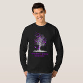 Alzheimer's Disease Awareness Tree Ribbon Men Wome Tシャツ (正面フル)
