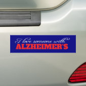  Alzheimer's Syndrome mental health バンパーステッカー (車上)