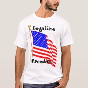 AMの旗PNGは、自由を法律化します Tシャツ