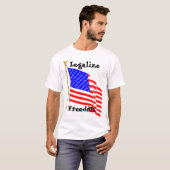 AMの旗PNGは、自由を法律化します Tシャツ (正面フル)