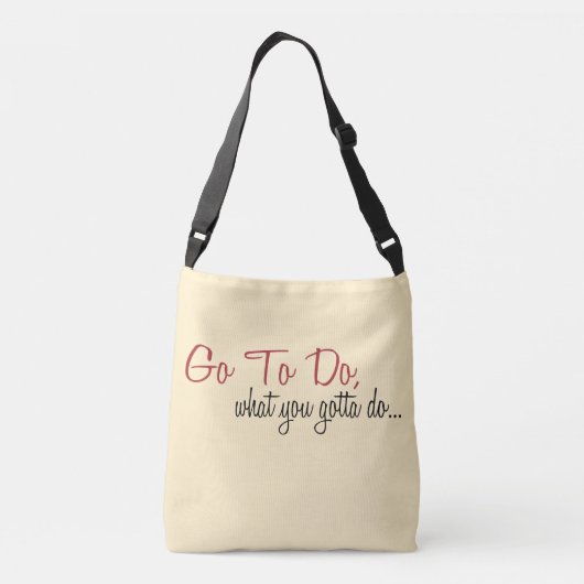 AMは十字の遺体袋をするために得たものすることを行きます クロスボディバッグ (裏面)