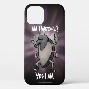 AMアイウィービルおもしろいヘビーメタルマンガイラストレーション iPhone 12ケース