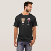 AMコーヒーPM勝ちビール飲みコーヒー勝ち飲み物 Tシャツ (正面フル)