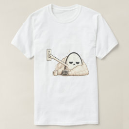 AMライト消灯 - かわいい寝不足ナイトオウルキャラ Tシャツ