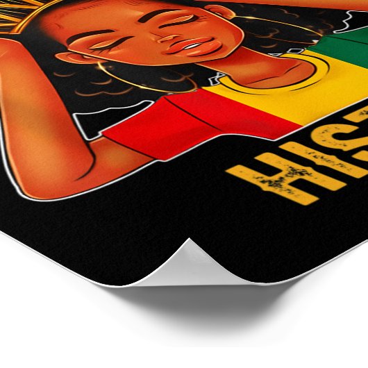 Am黒人黒人歴史月黒人教育 ポスター (角)