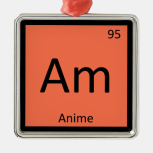 Am - アニメ アニメーション 化学 周期表 メタルオーナメント