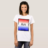 Am - アメリカ 化学元素記号 ジョーク tシャツ (正面フル)