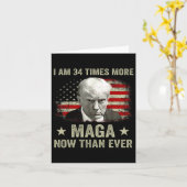 Am &#;今までよりも多くのMagaトランプのサポート カード (黄色い花)