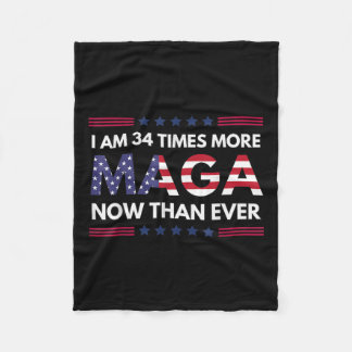 Am &#;今までよりも多くのMagaトランプのサポート フリースブランケット