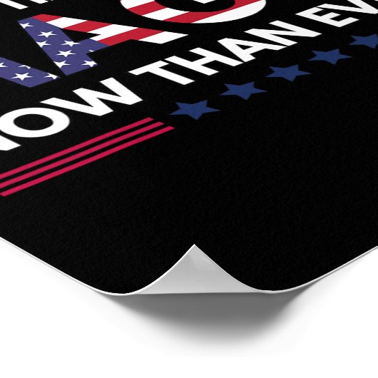 Am &#;今までよりも多くのMagaトランプのサポート ポスター (角)