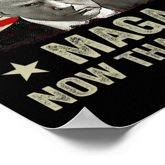 Am &#；今までよりも多くのMagaトランプのサポート ポスター (角)