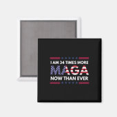 Am &#;今までよりも多くのMagaトランプのサポート マグネット (正面/裏面)