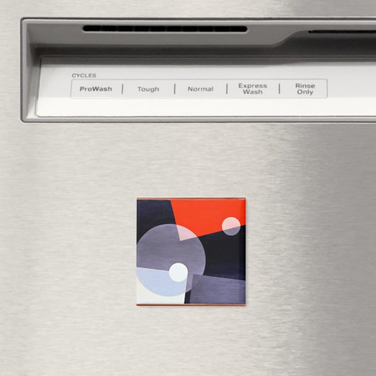 Am 7 (26)、Laszlo Moholy-Nagyによる抽象芸術アートワーク マグネット (インサイチュ (食洗機))