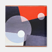 Am 7 (26)、Laszlo Moholy-Nagyによる抽象芸術アートワーク マグネット (正面)