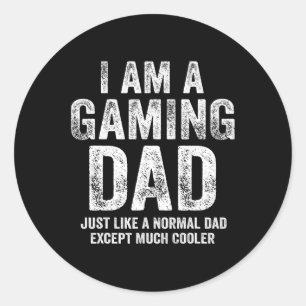 Am A GamingパパVideo Gamer Daddy Givesビデオゲーム ラウンドシール