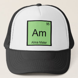 Am - Alma Mater 化学元素記号 Tシャツ キャップ
