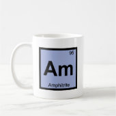 Am - Amphitriteギリシャ化学周期表 コーヒーマグカップ (左)