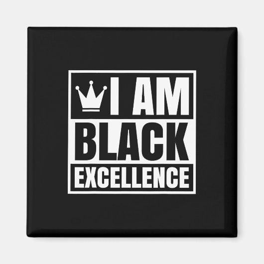 Am Black Excellence Black History African Men Wome マグネット (正面)