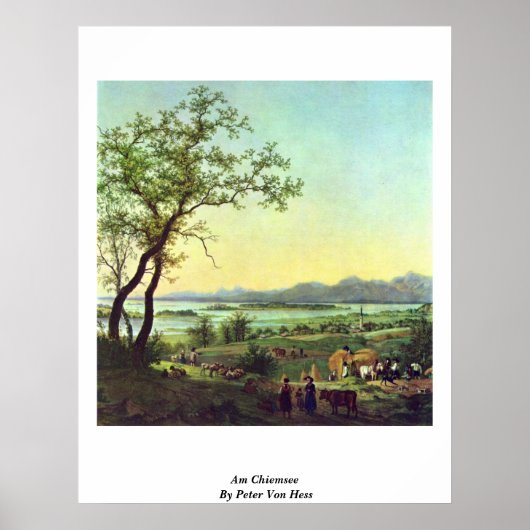 Am Chiemsee By Peter Von Hess ポスター (正面)