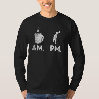 Am Coffee Pm Plays With My Dog  Dogs And Coffee Tシャツ