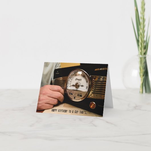 AM/FMラジオラバー放送誕生日 カード (正面)