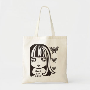Am I just a girl? トートバッグ