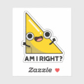 Am I Right おもしろい Angle Pun シール (シート)