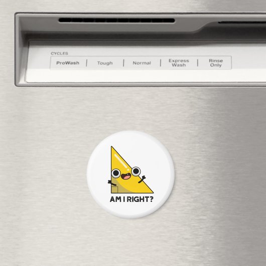 Am I Right おもしろい Angle Pun マグネット (インサイチュ (食洗機))