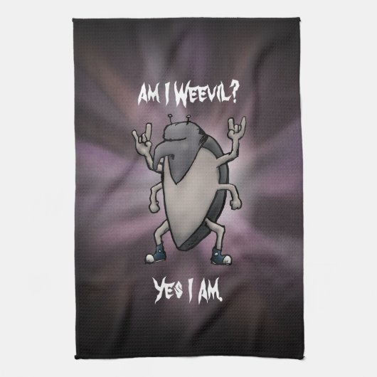 Am I Weevil Heavy Metal Cartoon キッチンタオル (縦)