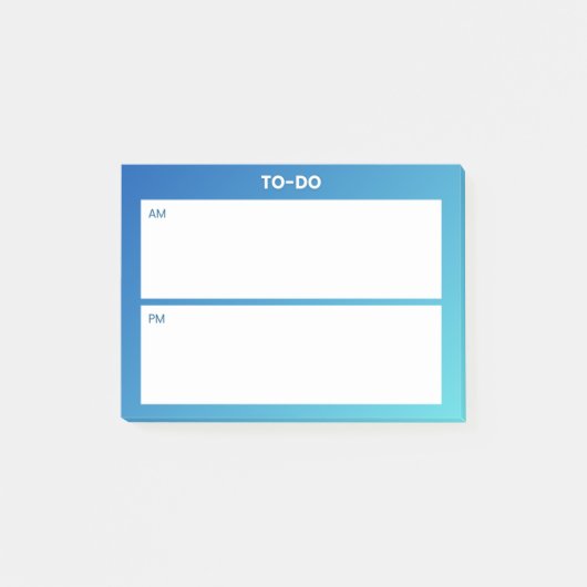 AM PM Sticky Note Planner – Daily Focus ポストイット (正面)