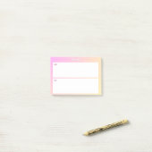 AM PM Sticky Note Planner – Minimal Daily Focus Pa ポストイット (デスク上)