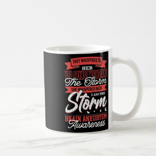 Am The Storm Brain Aneurysm認識度サポートGarp コーヒーマグカップ (右)