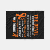 Am The Storm Multiple Sclerosis Warrior フリースブランケット (正面(横))