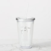 Am Too Messy – とよくはしゃぐTumblerユーモアのある アクリルタンブラー (裏面)