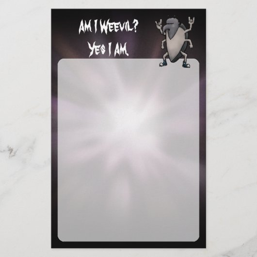 Am Weevil重い金おもしろい属文房具 便箋 (正面)