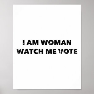 Am Woman Watch投票ヴィンテージ ポスター