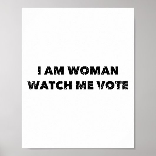 Am Woman Watch投票ヴィンテージ ポスター (正面)