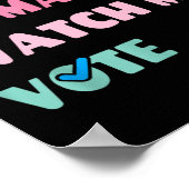 Am Woman Watch Me Vote ポスター (角)