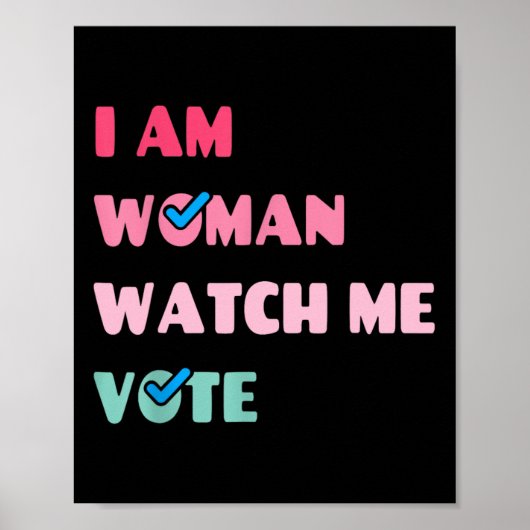 Am Woman Watch Me Vote ポスター (正面)