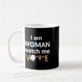 Am Woman Watch Me Vote 1 コーヒーマグカップ (左)