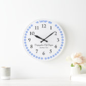 Am Yisrael Chaiシナゴーグ会衆の名前を追加 ラージ壁時計 (ホーム)